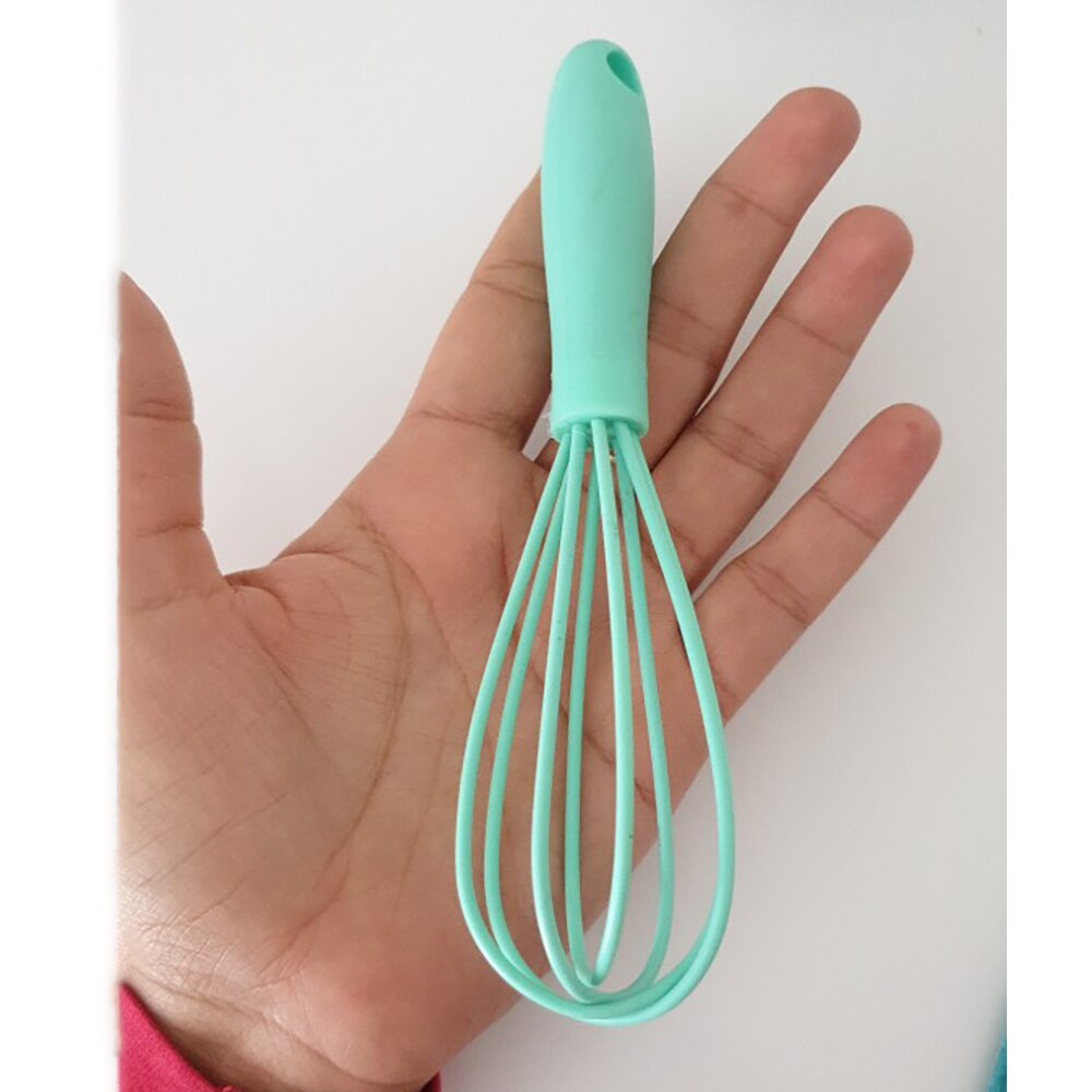 Kitchen Silicone Whisk Egg Beater 17cm Egg Mixer Kitchen Utensil Egg Tools Cooking Foamer Wisk Cook Blender