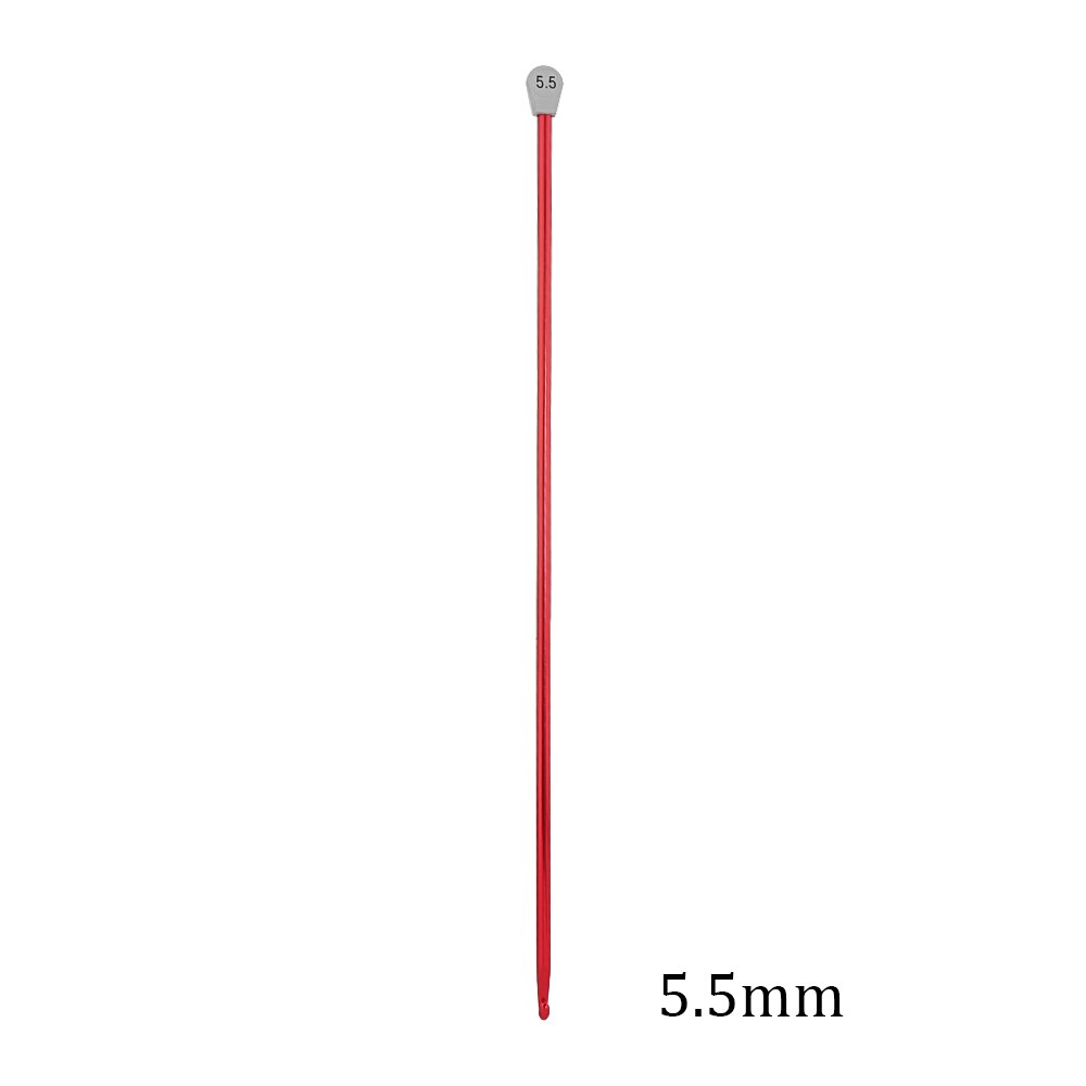 2.5-11mm 14 Size Tunisian Afghan Crochet Hooks Needle Multicolor Knitting Needles Hook Weaving Tool Long Sweater Sewing Needle: 5.5mm