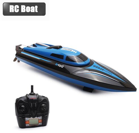 Upgraded 2.4GHz 4CH Remote Control RC High Speed Boat Skytech H100 Racing Speed Boat With LCD Screen Toys For Kids Children
