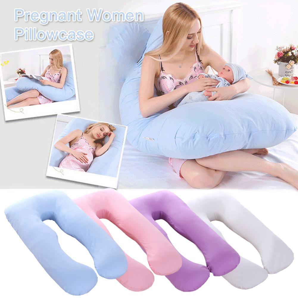 Gravidez travesseiro lado sleeper grávida mulher cama de corpo inteiro u-forma almofada longo sono multifuncional travesseiros para grávidas