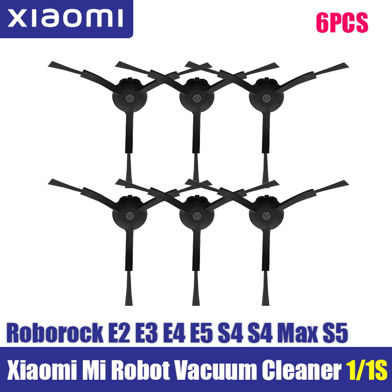 For Xiaomi Mi Robot 1/ 1S SDJQR01RR SDJQR02RR SDJQR03RR E3, S4, S4 Max, S5 Vacuum Cleaner Main Side Brush Filters Mop Parts: light yellow
