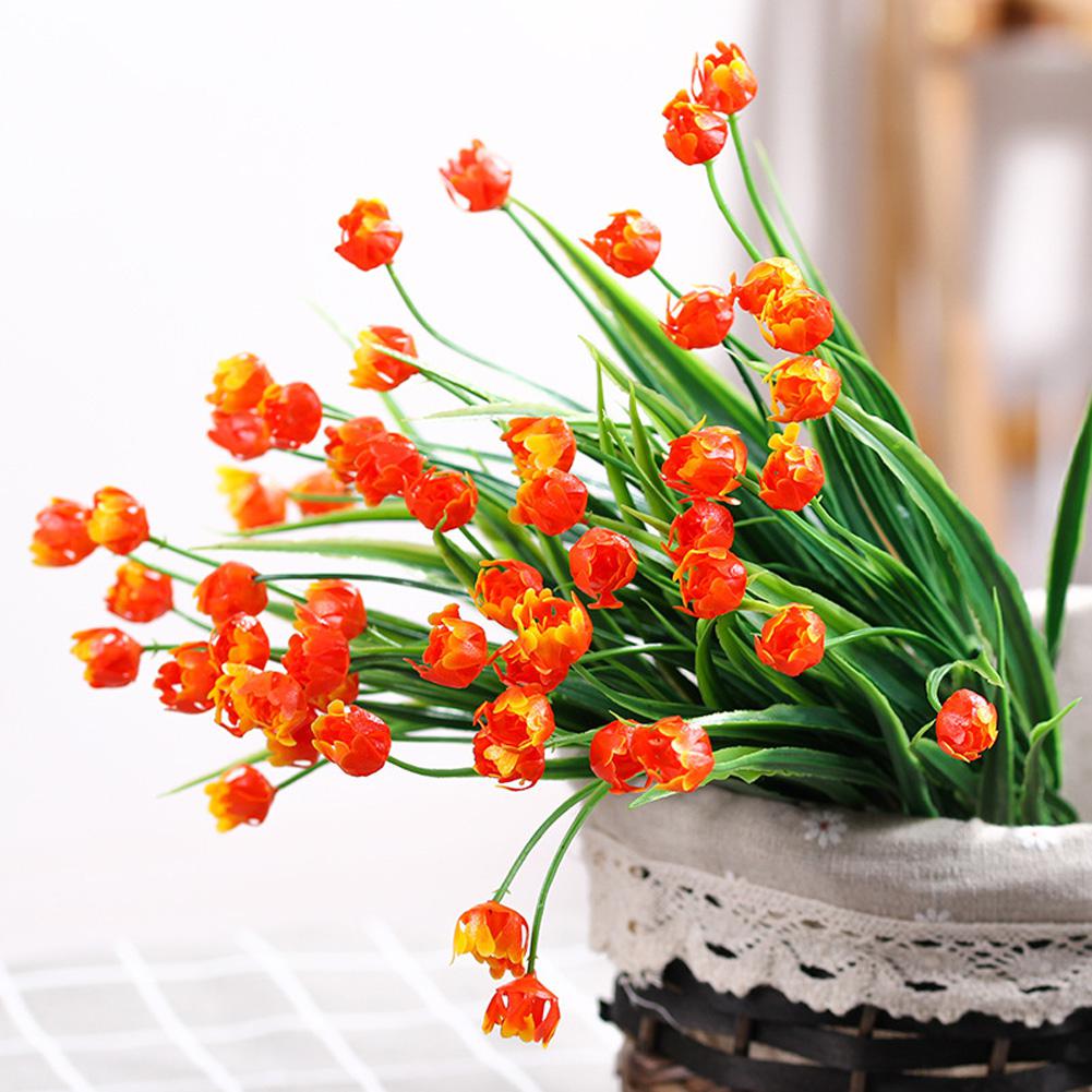 Asypets plast rose simulering blomster kunstige blomster innendørs utendørs dekorasjon planter arrangere blomster