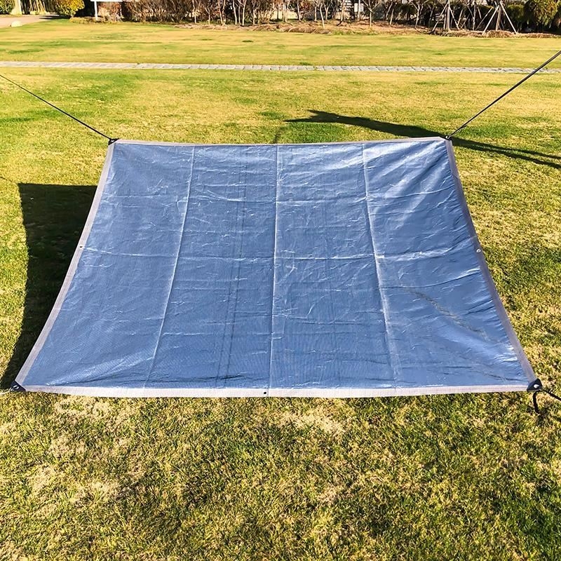 99% Shading Rate Aluminum Foil Sun Shade Sail Home Balcony Sun Shade Net Thicken Anti-UV Garden Awning