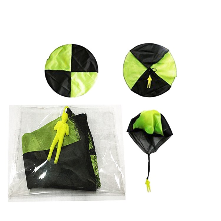 Hand Gooien Mini Spelen Soldaat Parachute Speelgoed Voor Kinderen Outdoor Fun Sport Kinderen Educatief Parachute Spel: green