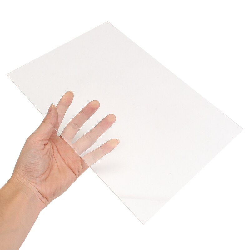 A4 farget svart rød akrylplate plexiglass tallerken diy leketøy tilbehør teknologi modell deler skulptur cnc materiale 210 x 297mm: Klar