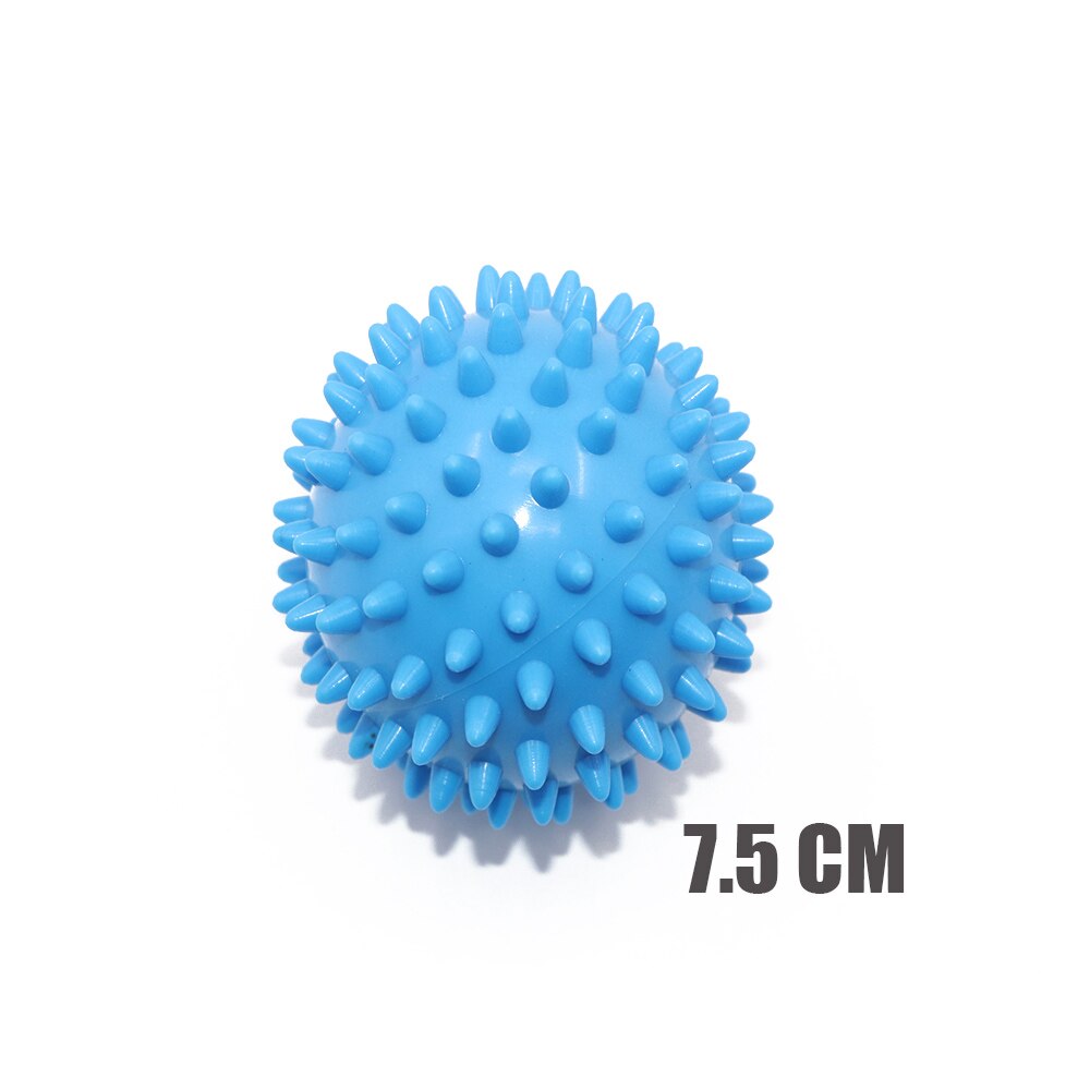 7.5cm/9cm 8 färger pvc massagebollar fitnessbollar muskelavslappningsapparat triggerpunkt fitnessutrustning bollar handfot relax: Himmelsblå