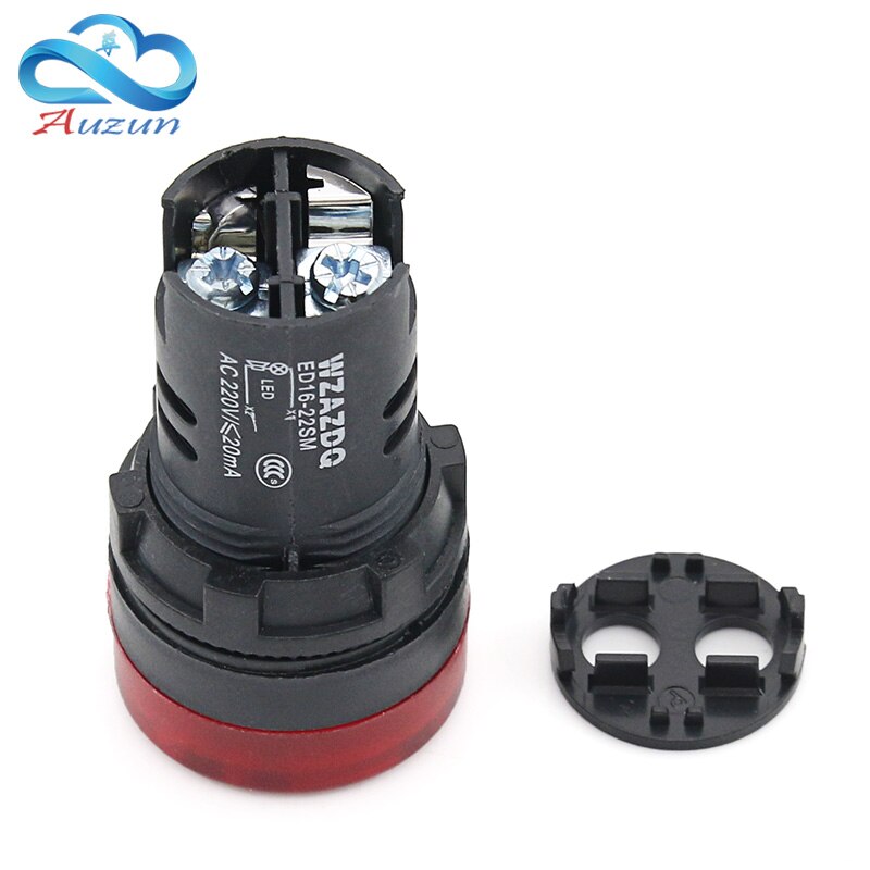 Buzzer ED16-22sm à son Intermittent, dispositif d'alarme, 22MM 12V 24V 110V 220V.
