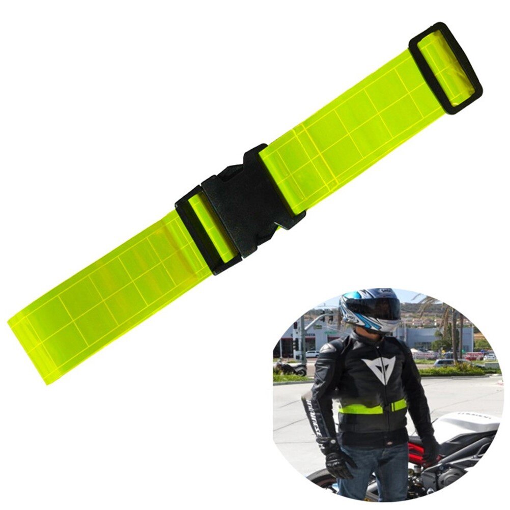 PVC Reflective Belt Running Reflective Gear Adjustable Portable Traffic Safety Protection Reflective Tape