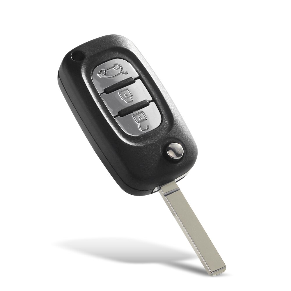 Keyyou 2/3 knapper filp bil fjernbetjening nøglecase shell til renault fluence clio megane kangoo modus auto nøgle med  ne73/va2 blade