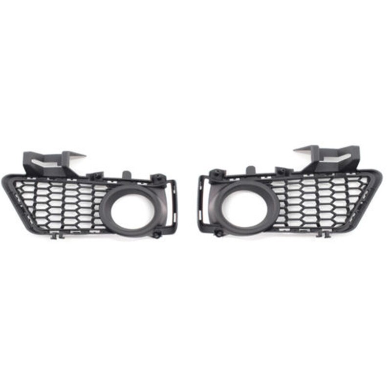 51118054156 51118054155 Black Front Bumper Fog Light Grid Grilles For BMW 3 Series F30 F31