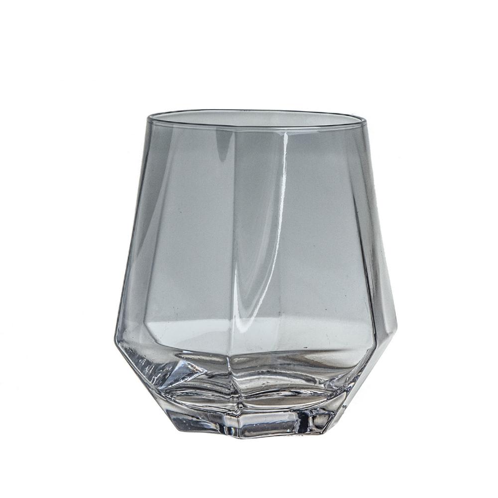 Geometri frostet whiskyglass diamant glass kopp gylden kant gjennomsiktig kaffe melk krus hjem bar farget drikkevarer par: Polert d