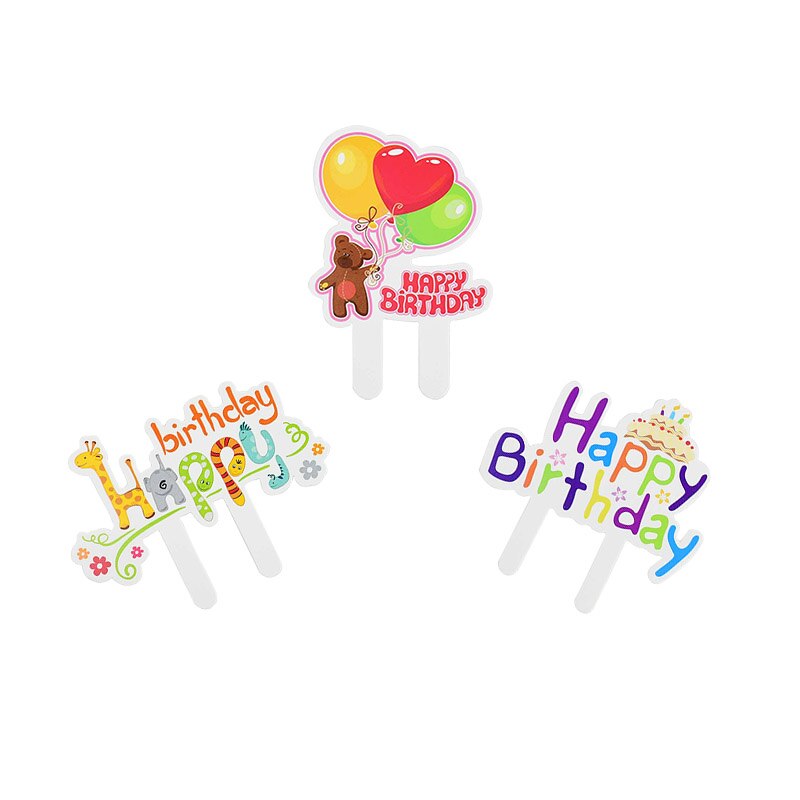 10 Stuks Gelukkige Verjaardag Cake Toppers Cake De... – Vicedeal