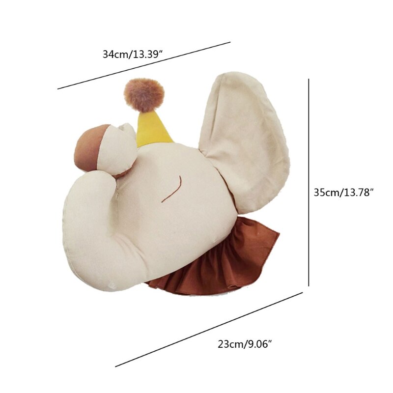 Kinderkamer Decoratie 3D Dier Hoofden Olifant Hoofd Muur Opknoping Decor Voor Kinderkamer Nursery Home Decor Baby Meisjes Kamer decor