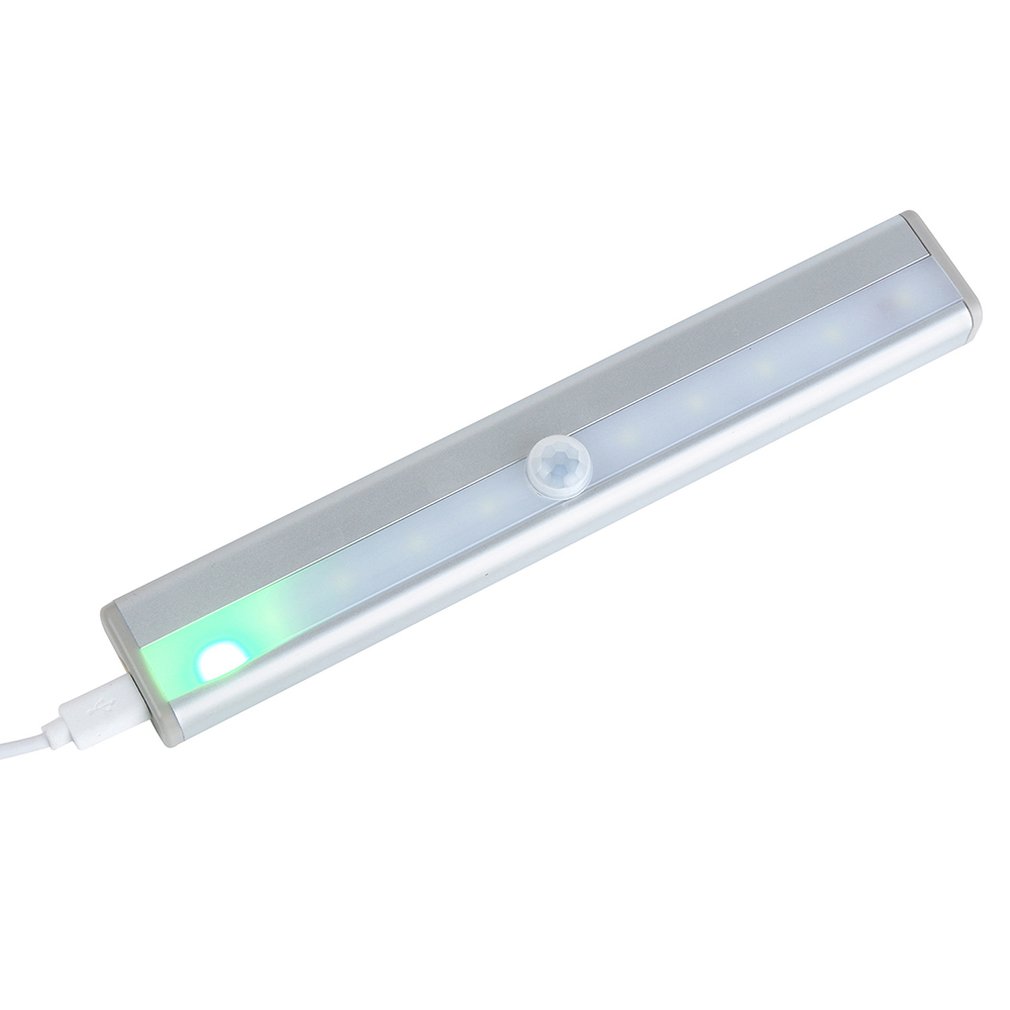 Led Menselijk Lichaam Infrarood Sensor Licht Usb Opladen Garderobe Kast Gang Decoratieve Nachtlampje