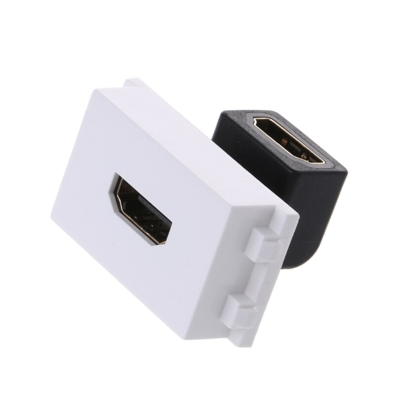 90 HDMI Female to Female Connector with Angle Side HDMI Wall Plate