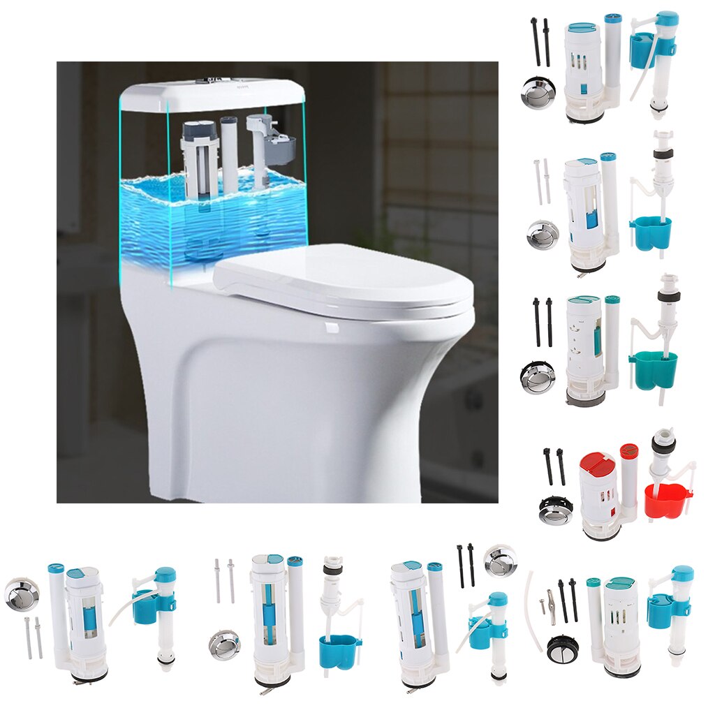 Various Toilet Fill Valve Drain Flush Valve WC Toilet Replacement Kits SET Toilet Seats