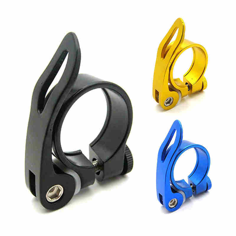 34.9mm quick release cykel sadel sadelpind klemme sadelpind montering klip holder til mountain road cykling cykel clips tilbehør