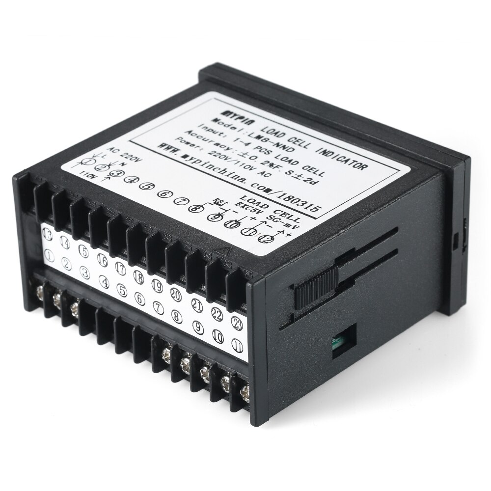 LM8-NND Digital LED Display Weighing Meter Load-cells Indicator 1~4 Load Cells Signals Input