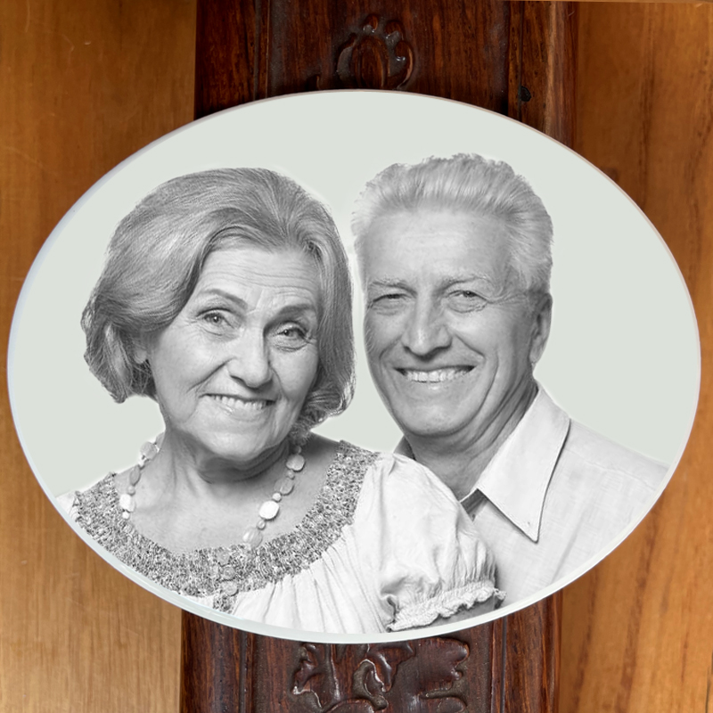 Benutzerdefinierte Memorial Foto Fliesen Grabstein wasserdichte Keramik personalisierte Porzellan Bild für Grab Dekor Foto Memorial Plaque