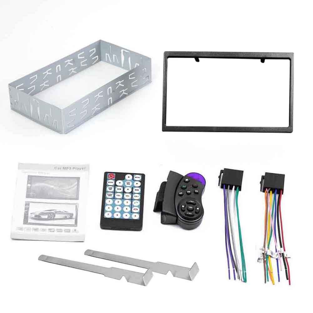 7023B Dubbele 2 Din Auto Radio Multimedia Video Player 7 Inch Touchscreen Head Unit Met Montage Kit Auto Video spelers