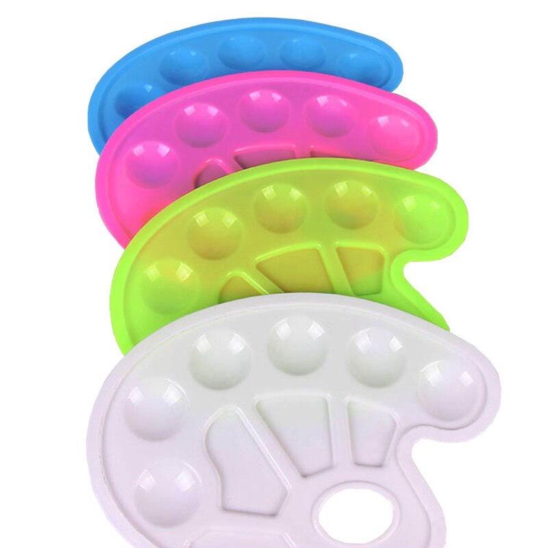 EZONE creativos paletas multicolores, 10 orificios, pintura al óleo para principiantes, paleta de pigmentos, paletas de acuarela de Graffiti, suministro de arte