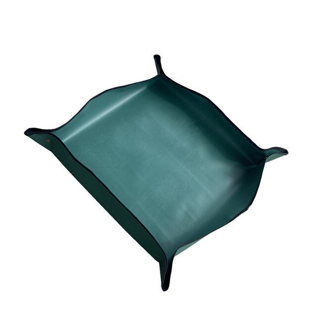 50-100cm pflanzmatten, Oxford-gartenmatten, pflanzunterlagen, wasserdichte, faltbare topfmatten, pflanzunterlagen: Dunkelgrün -50 x 50cm