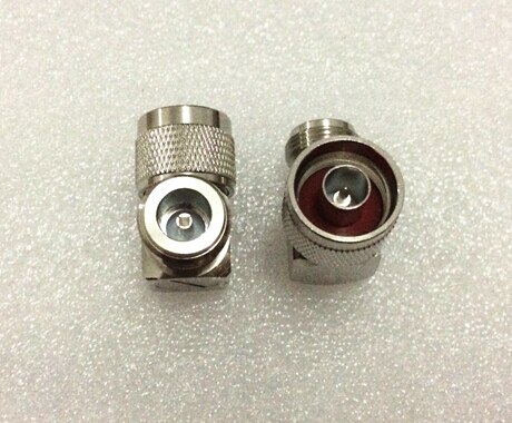 N male plug to N female jack right angle adapter adaptor connector