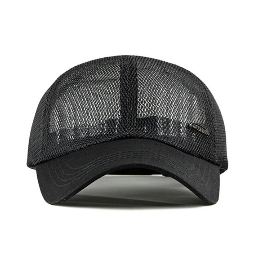 Heren mesh pet lente zomer zonnepet dames ademende baseball pet effen verstelbare trucker pet heren dames zonnehoed