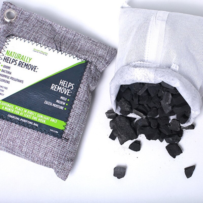 Activated Carbon Car Air Freshener Natural Air Purification Bag Bamboo Charcoal Active Air