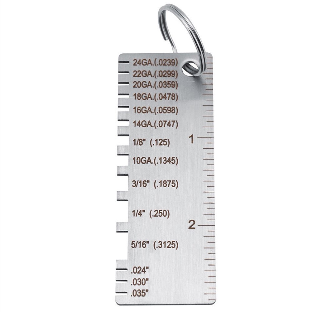 Stainless Steel Gage Thickness Measuring Plate Measurement Metal Sheet Wire Gauge Soldering
