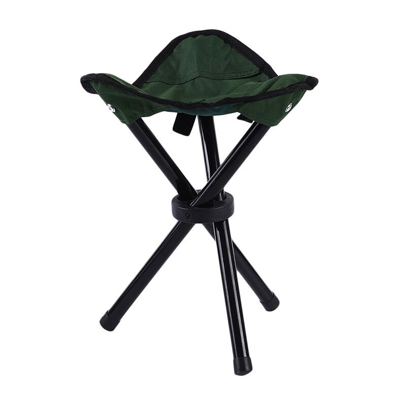 Portable Outdoor Folding Fishing Chairs Casting Folding Stool Convenient Fishing Stool Chair Folding Chair Fishing Accessories: green