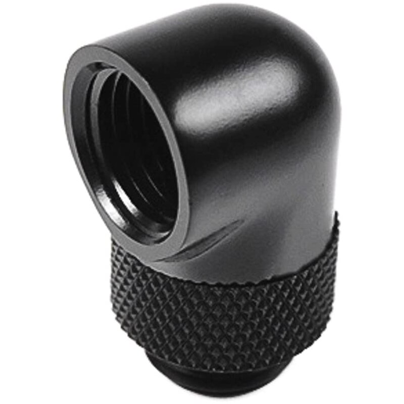 4Pcs / Lot G1 / 4 Inch 90 Rotary Compression Fitting 90 Degree Rotary Fitting Water Cooling Adaptors Metal Connector