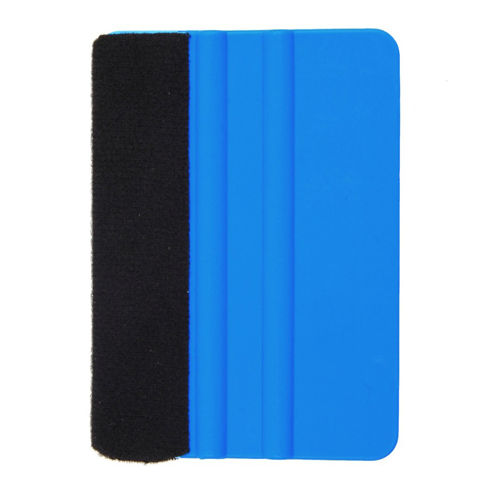 Blauwe vilt wisser vinylfolie wikkelgereedschap stofkrabber tintgereedschap glasreiniger auto schoonmaakgereedschap accessoires