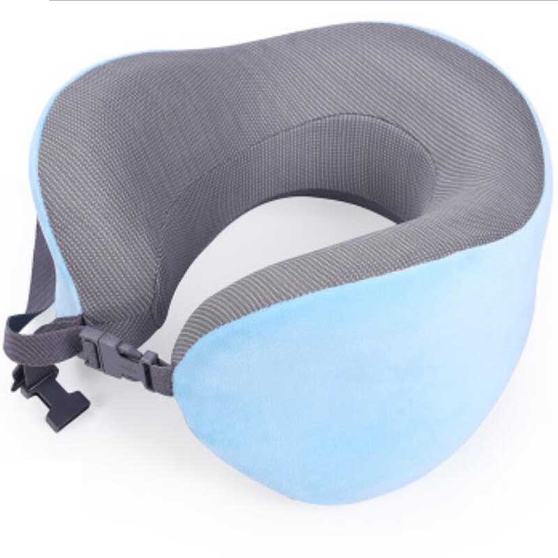 Appui-tête pliable coussin de voyage | Appui-tête pour avion bureau: therapy cloth blue 2