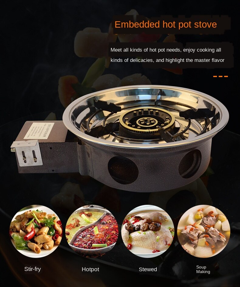 Korean pot stove direct fire 125 telescopic table top control pot stove gas pot