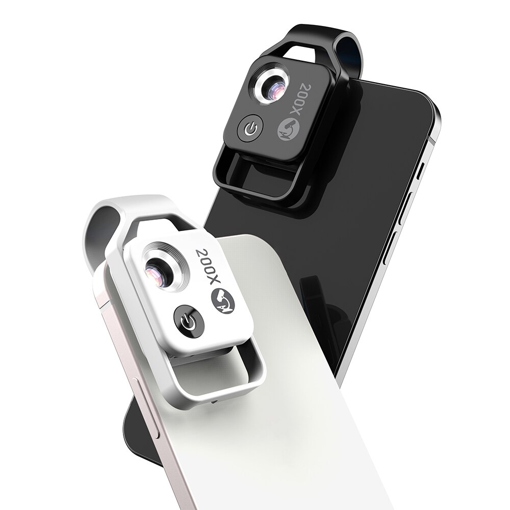 200X praktisch Mikroskop Mit CPL Handy, Mobiltelefon LED-Licht Mikro Makro Linsen Zoomen Vergrößerung Universelle Elektronische Mikroskop Len