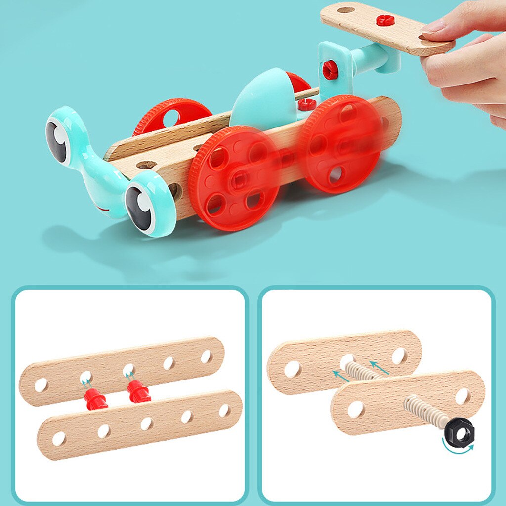 DIY Kinder Pretend Rolle Spielen Kombination Demontage Schraube Mutter Reparatur Werkzeug Box Montage Klassische Kinder Pädagogisches Spielzeug M50 #