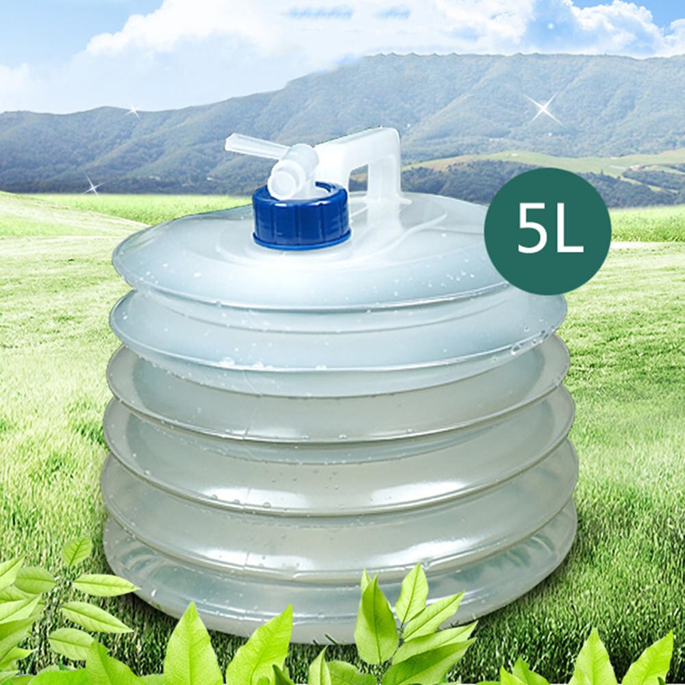 Outdoor Camping Water Bags Collapsible Water Container Folding Bucket Storage PE Food Grade Camping Foldable Water Bag