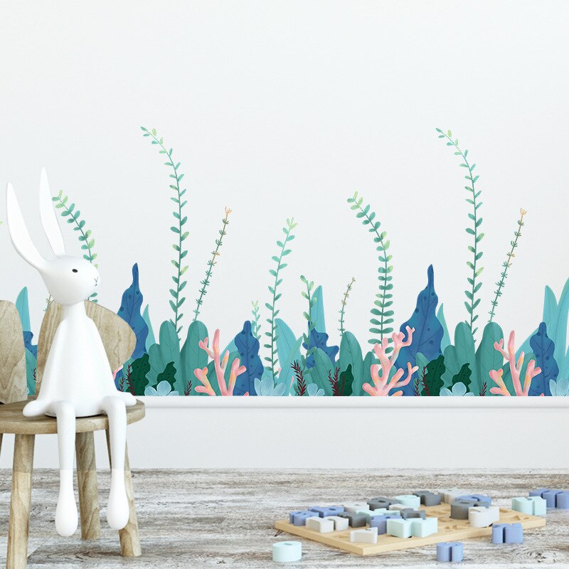 Zeewier Plint Lijn Muur Pvc Plakken Kinderkamer Kleuterschool Badkamer Versieren Wanddecoratie Posters Diy Zelfklevende