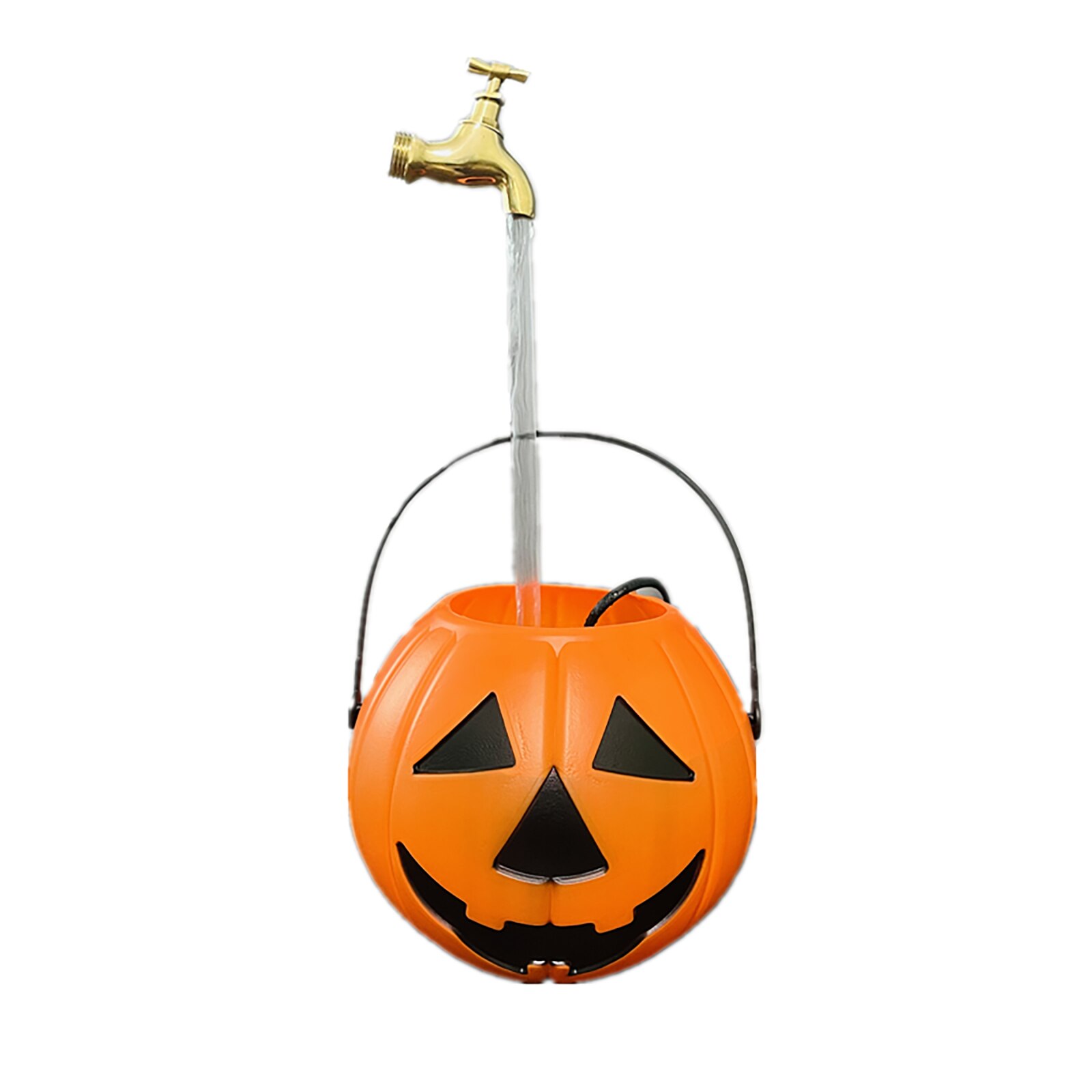 Christmas Fountain Water Flow Fountain Invisible Watering Can Fountain Christmas Decoration Fountain: Pumpkin