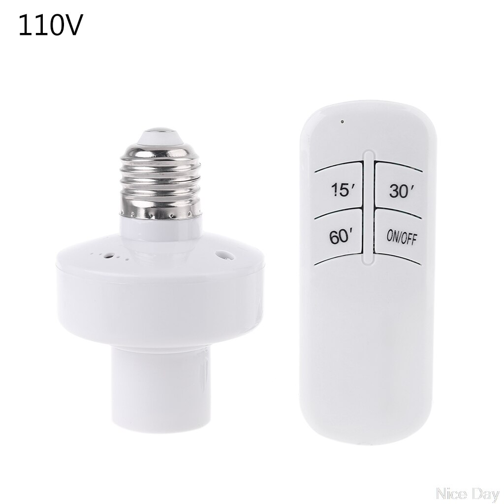 60W UV Germicidal Lamp LED UVC Bulb E26 Disinfection Light Timing Remote Control K4UF: 110V