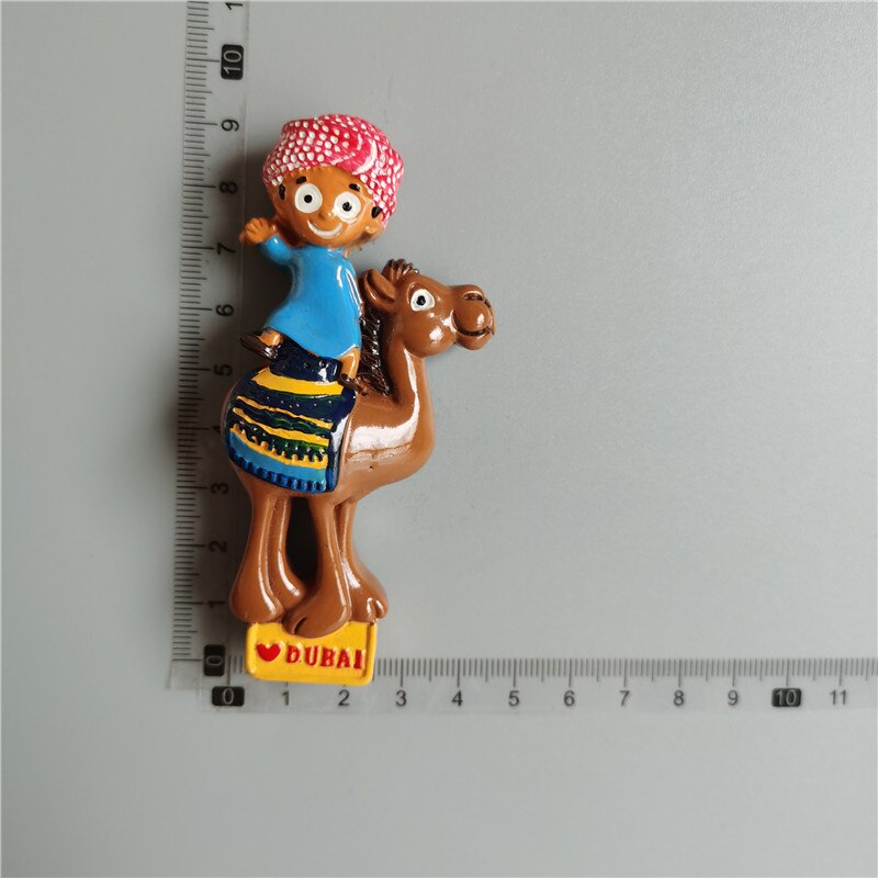 Dubai Toeristische Souvenirs Koelkast Magneten Khalifa-toren Saudi Arabië Koelkast Herdenkingsmunt Magneet Stickers Home Decoratie: boy 1