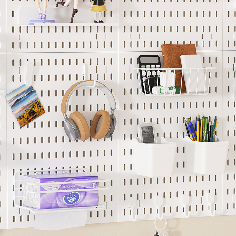 Wall-mounted Pegboard Storage Board. Plenty Of Accessories For Free Combination, Suitable For Homes And Offices.