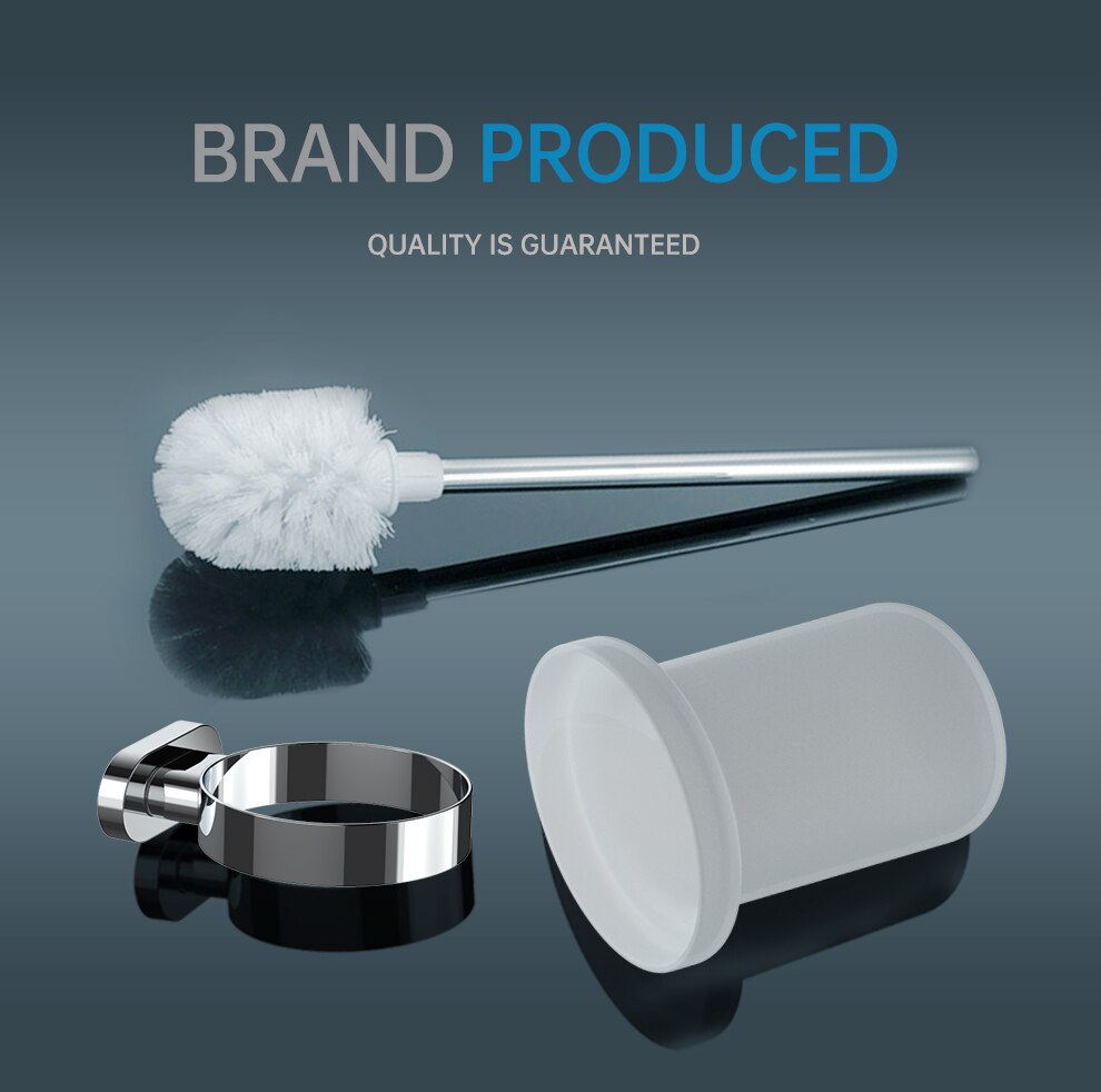 Black/Silver/Brushed Stainless Steel Toilet Brush Holder,Toilet Brush Set,Toilet WC Bathroom Accessories,Bathroom Cleaning Tools