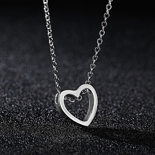 Rinhoo Simple Couple Stainless Steel Necklace Hollow Cactus Heart Flower Pendents Jewelry For Men and Women: 7