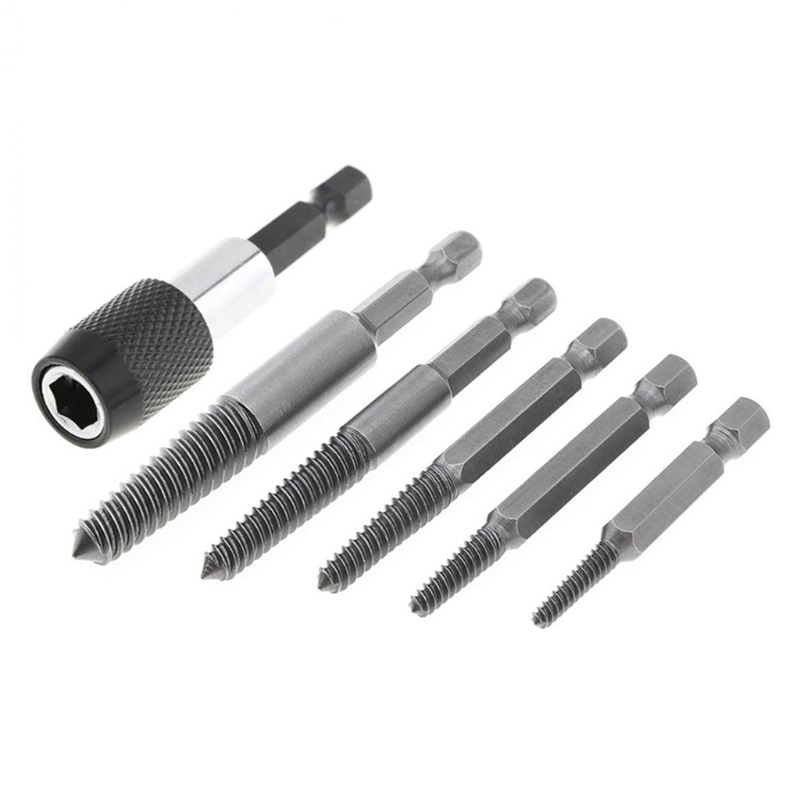Damaged Screw Extractor Kit Peel off Set Hand Tool Gadget Men's Free Broken Bolt Peeled Screw Remover Quick Removal