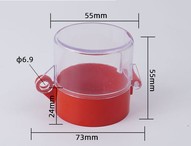 22mm Emergency Stop Push Button Switch Protection Guard Cover Transparent Button Switch Protector Box: MULTI