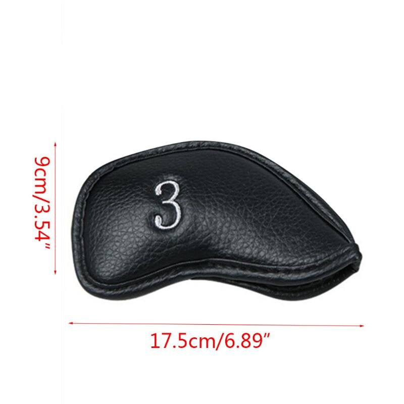 12 Stks/set Draagbare Pu Golf Club Iron Head Covers Protector Golfs Head Cover Set