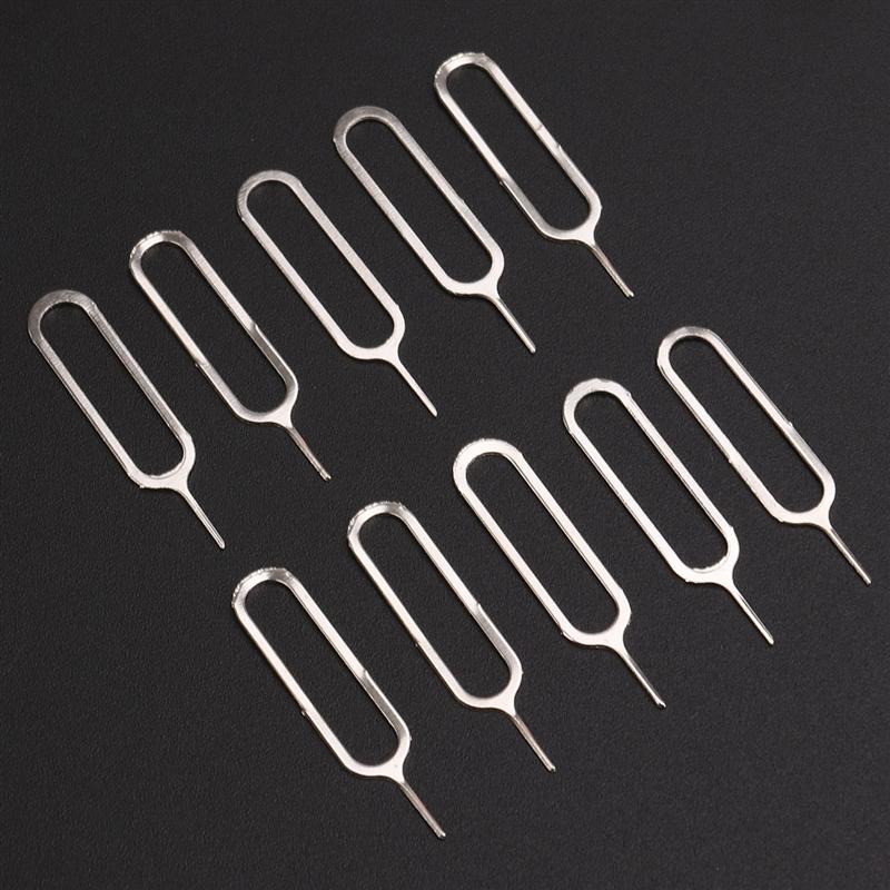 UKCOCO 10 Pcs Universal Sim Card Tray Pin Ejecting Removal Needle Opener Ejector For HTC Samsung iPhone Xiaomi