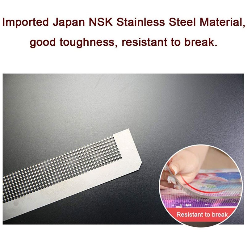 5D Diamond Painting Ruler Stainless Steel Blank Grids Round Full Drill Kit Tools Diamond Painting Ruler-30